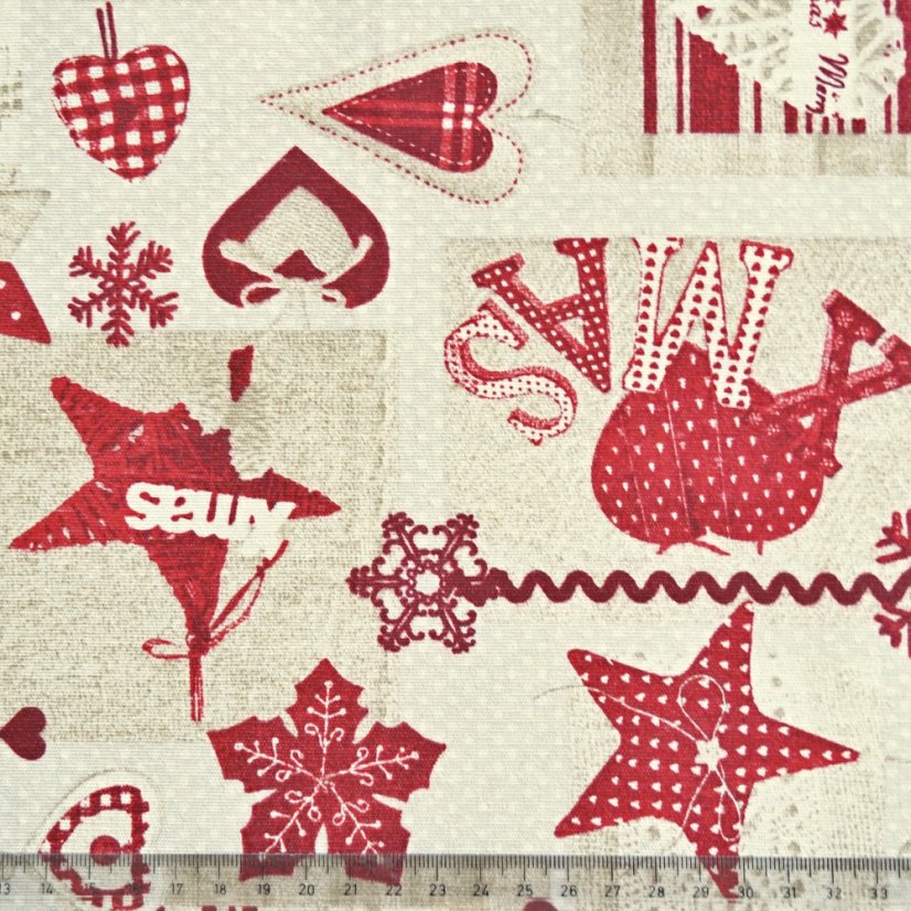 Ubrusy, běhouny Červené Vánoce - Vyber rozměr: 40x120