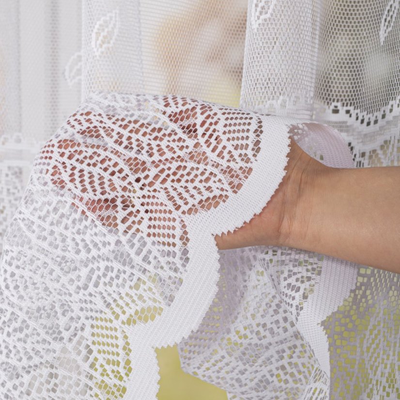 Záclona Doda - Vyber výšku ↕ (cm): 155, Vyber šití: bez obšití