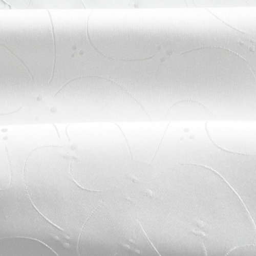 Teflonová žakárová látka na ubrusy vzor 666 bílá - Šíře materiálu (cm): 160