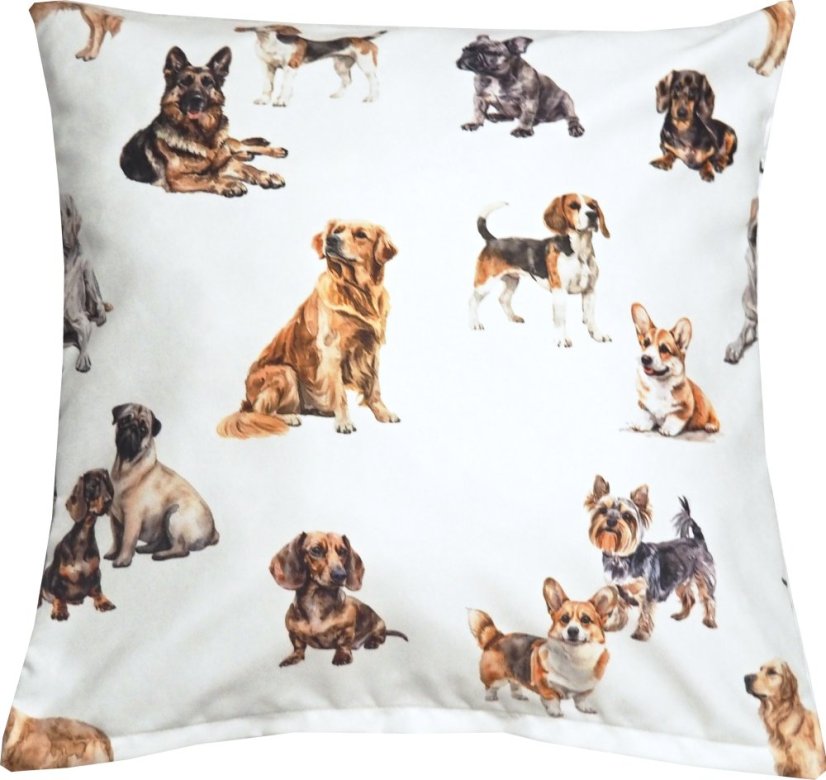 Povlak na polštářek Pejsci