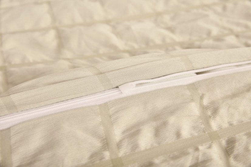 Povlečení krep  - béžové - Rozměr povlečení: 140x200+70x90