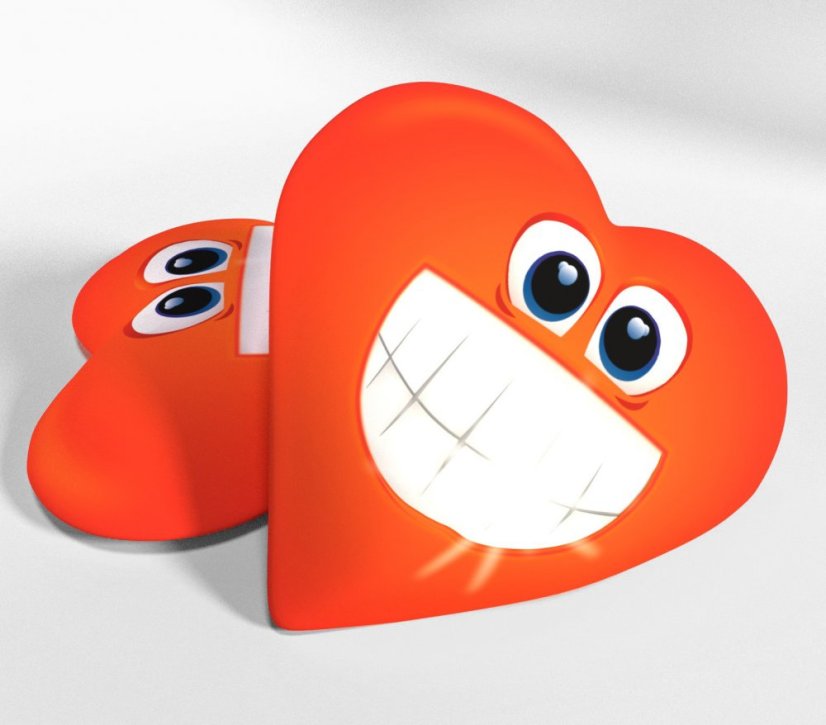 Dětský polštářek Srdíčko s úsměvem