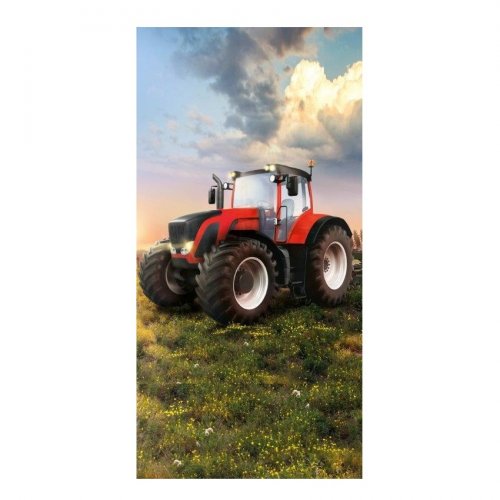 Osuška Červený traktor - Rozměr ručníku: 70x140