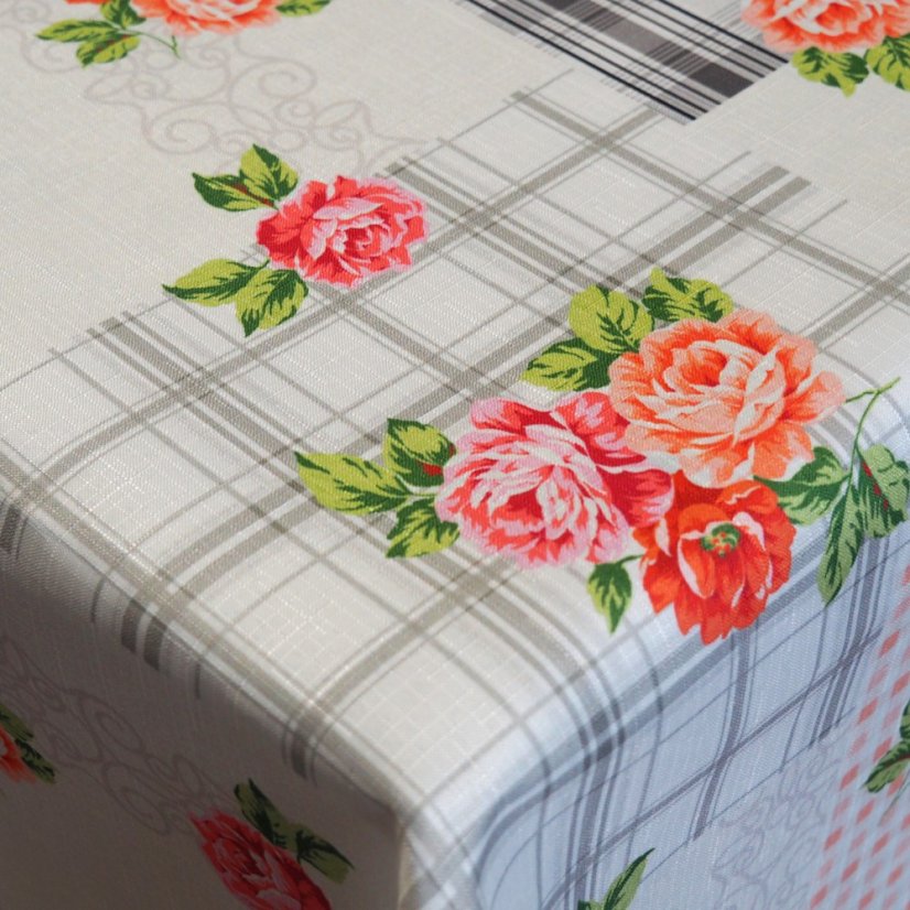 Teflonový ubrus tisk Rosa - Vyber rozměr: 75x75