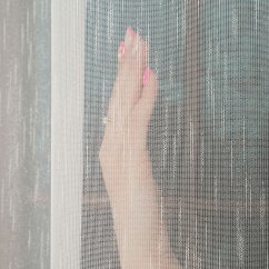 Kusová záclona Odeta s olůvkem - ecru