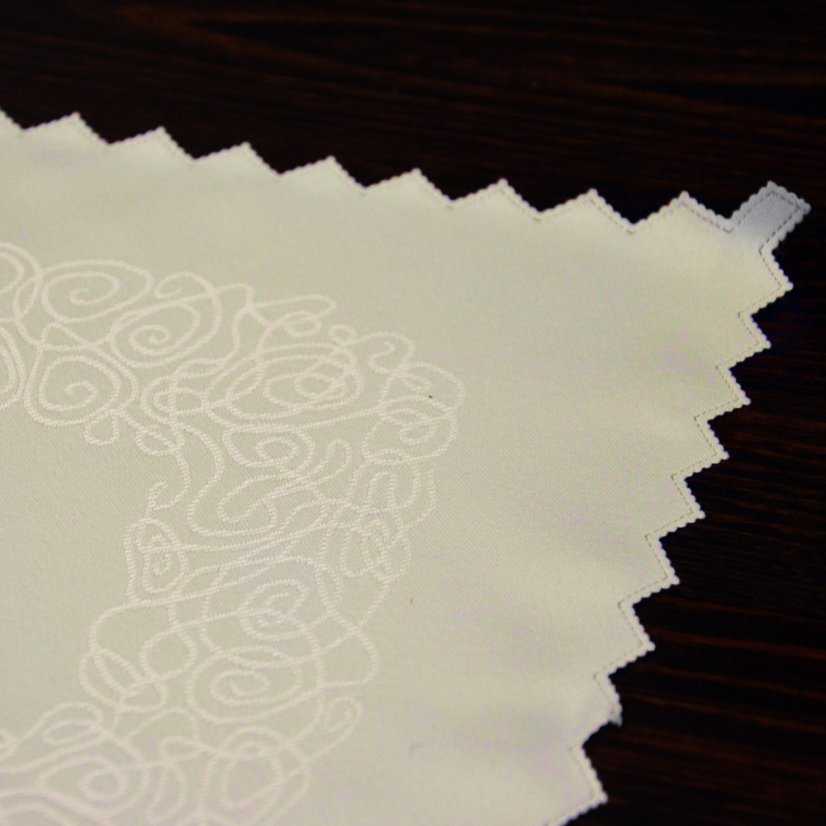 Žakárové prostírání - smetanové