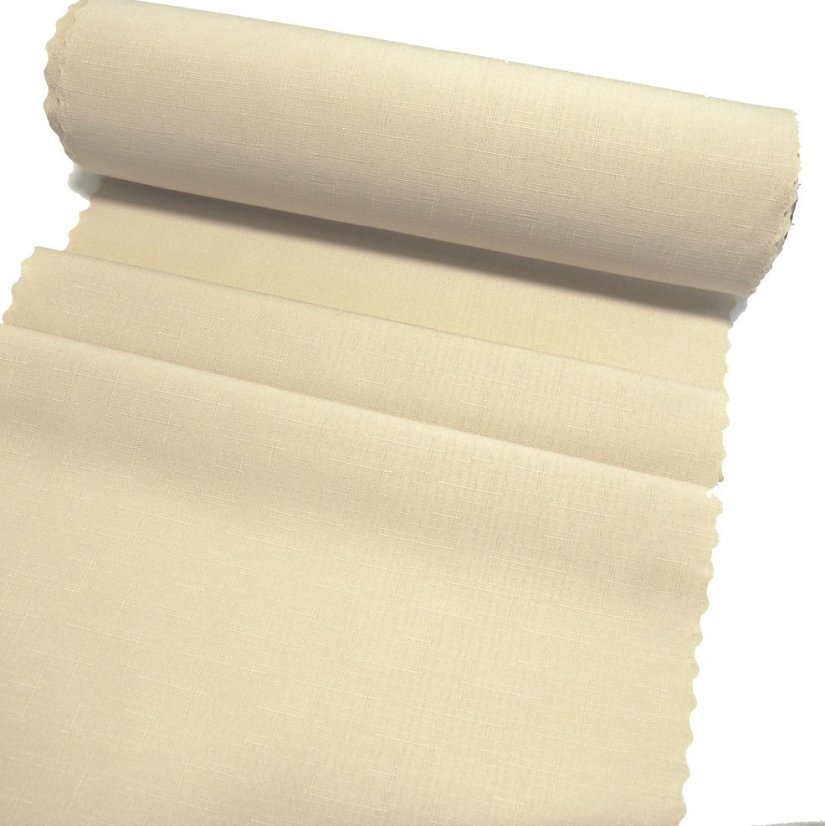 Teflonová šála v metráži - 5040 - Kávová - Šíře materiálu ↔ (cm): 38, Vyber okraje: pouze střih