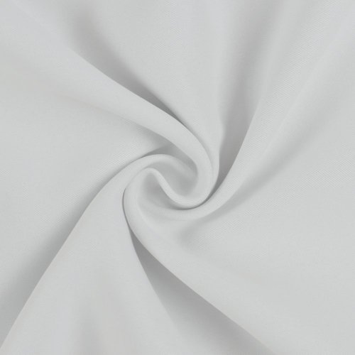 Dekorační látka Blackout nehořlavý - bílo-šedá - Šíře materiálu (cm): 150, Vyberte šití: obšití okrajů a našití stužky