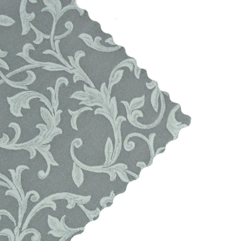 Ubrus Gastro Klasik Paris šedý - Okraj ubrusu: Vypalovaná vlnka, Vyber rozměr: 38x38