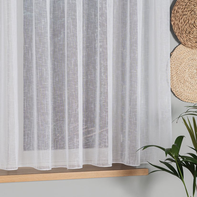 Záclona Lena s olovkom - Vyber výšku ↕ (cm): 287, Vyber šitie: bez obšití