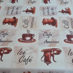 Teflonový ubrus tisk Café