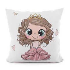 Povlak na polštářek Princezna brunetka