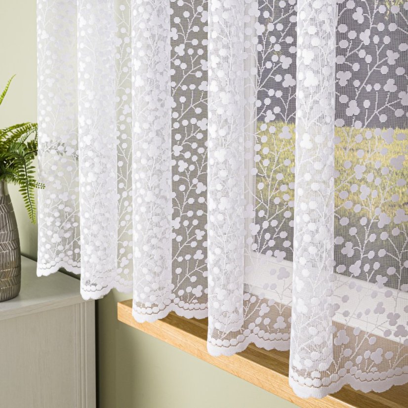Záclona Aluška - Vyber výšku ↕ (cm): 153, Vyber šití: bez obšití