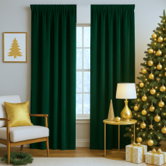 Dekorační látka Velluto 10 - tm. zelená