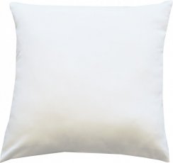 Povlak na polštářek bavlněný satén UNI - bílý