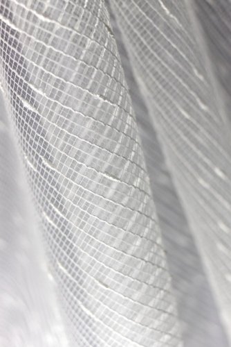 Záclona Nopky bílé - Vyber výšku (cm): 160, Vyberte šití: bez obšití