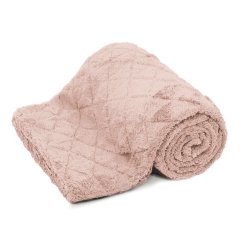 Mikroflanelová deka Linea - růžová
