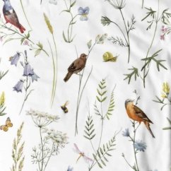 Obliečky hladká bavlna LUX - Vtáčiky