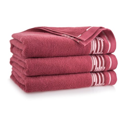 Luxusní ručník, osuška Grafik - malinová - Rozměr ručníku: 30x50