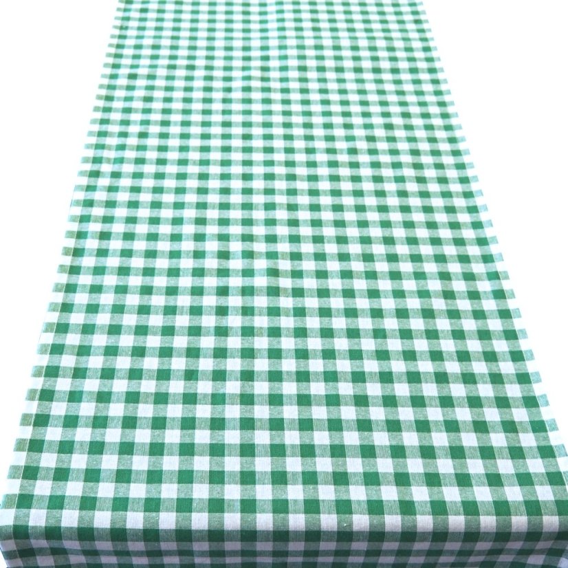 Ubrus kanafas - zelený - Vyber rozměr: 40x120