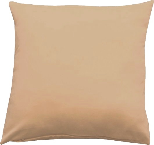 Povlak na polštářek bavlněný satén UNI - oříškový - Rozměr polštářku: 40x40
