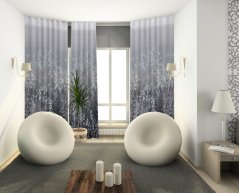 Kusový závěs - New York - šedý