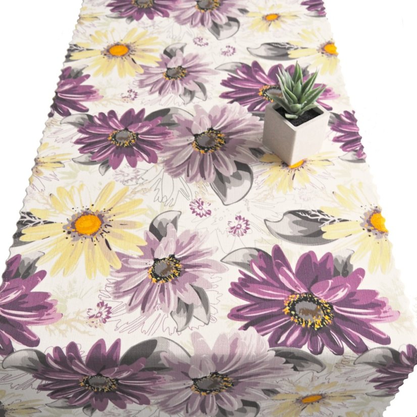 Ubrusová šála v metráži Jasmína - Šíře materiálu ↔ (cm): 38, Vyber okraje: pouze střih