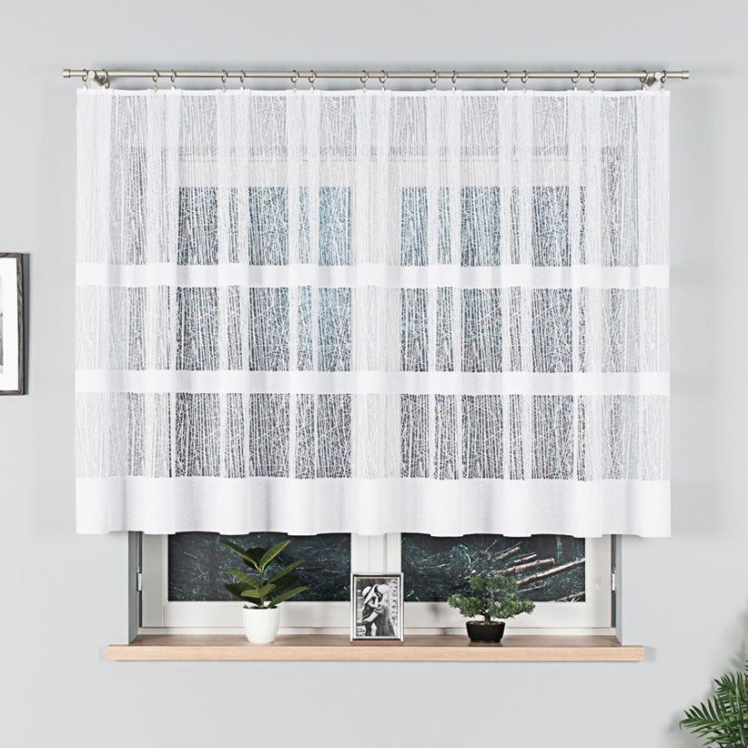 Kusová záclona Treda - Vyber rozměr záclony  ↕VxŠ ↔ (cm): 130x250