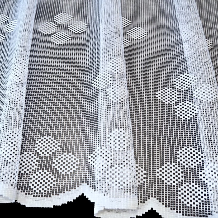 Záclona Lujda - Vyber výšku ↕ (cm): 160, Vyber šití: bez obšití