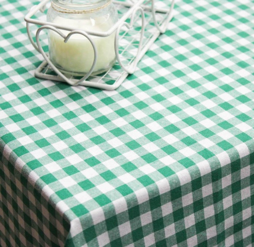 Ubrus kanafas - zelený - Vyber rozměr: 40x120