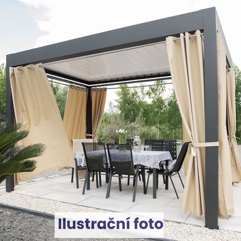 Vodeodolná vonkajšia látka Gardenia - smotanová - Šíře materiálu ↔ (cm): 150