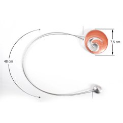 Magnetická spona na závěsy - Šarlot - oranžová