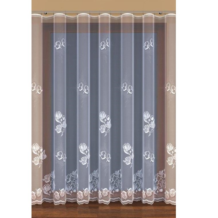 Záclona Livie - Vyber výšku ↕ (cm): 140, Vyber šití: bez obšití