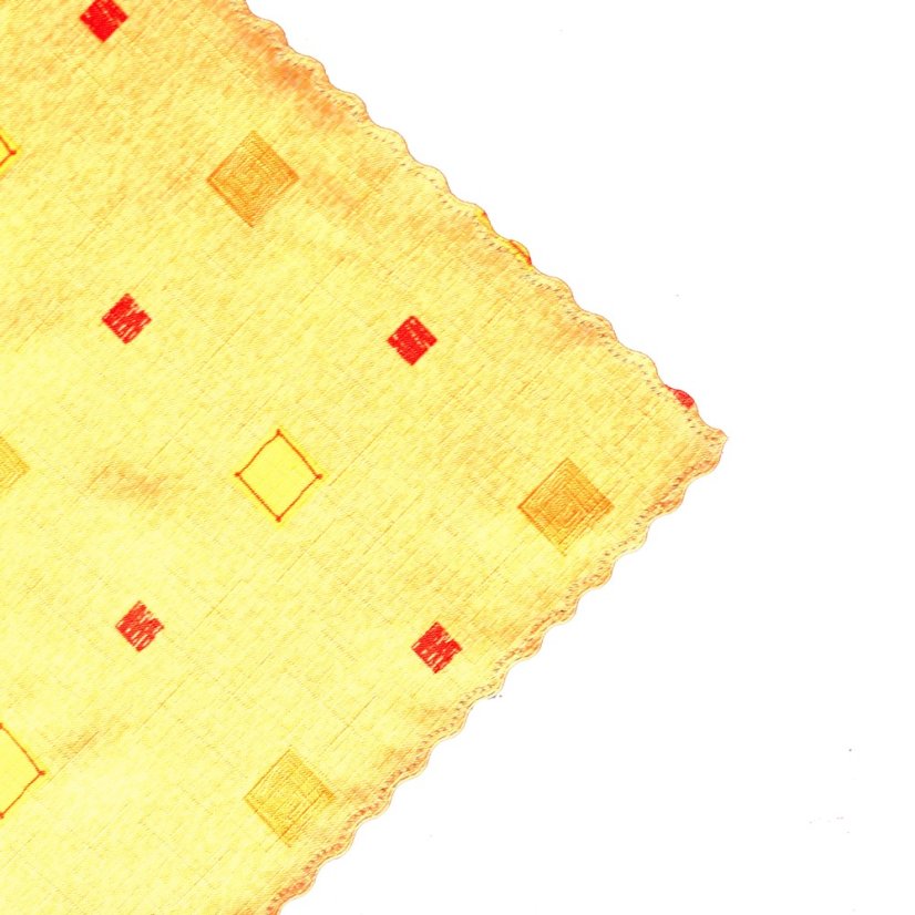 Teflonový ubrus tisk Dagmar - žlutý - Vyber rozměr: 75x75