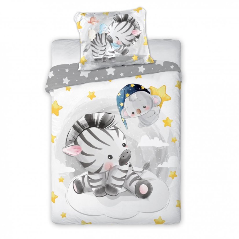 Povlečení do postýlky Zebra - Rozměr povlečení: 100x135+40x60