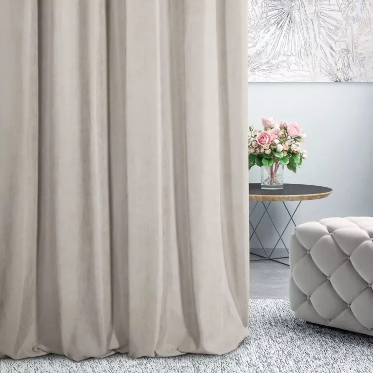 Dekorační látka Adéla - Kapučíno - 295 cm - Šíře materiálu ↔ (cm): 295, Vyber šití: bez obšití