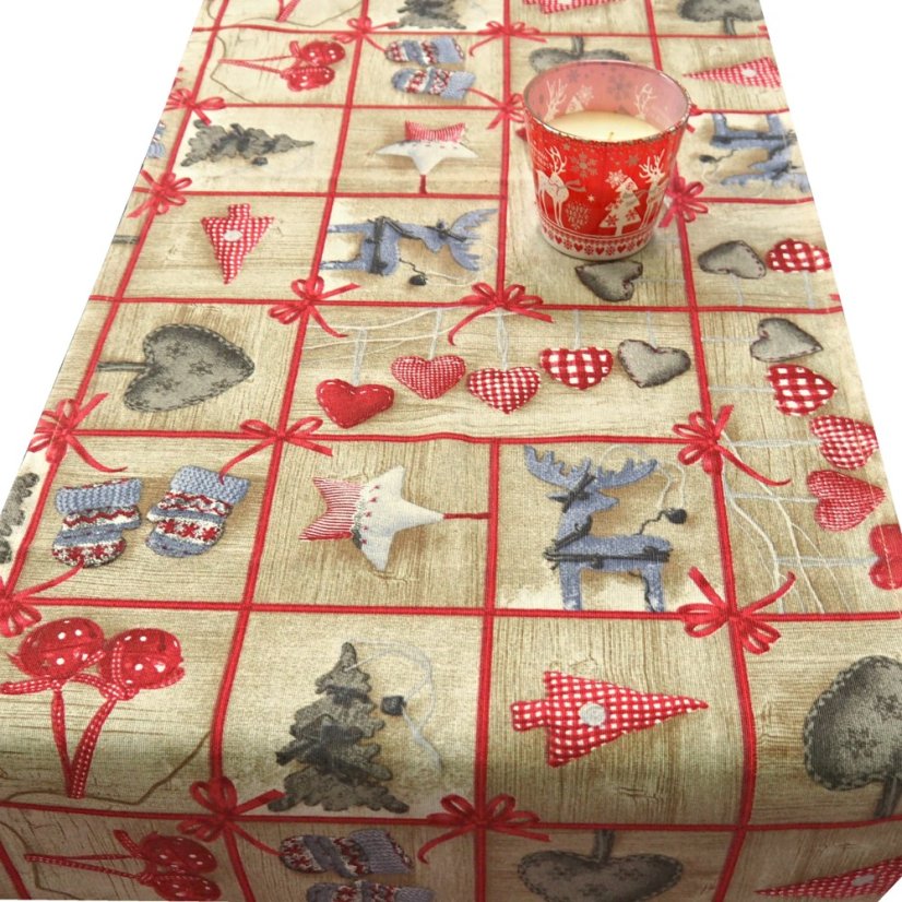 Vánoční ubrusy, prostírky Rakani - Vyber rozměr: 40x120
