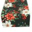 Ubrusy a běhouny Vánoční růže - zelené