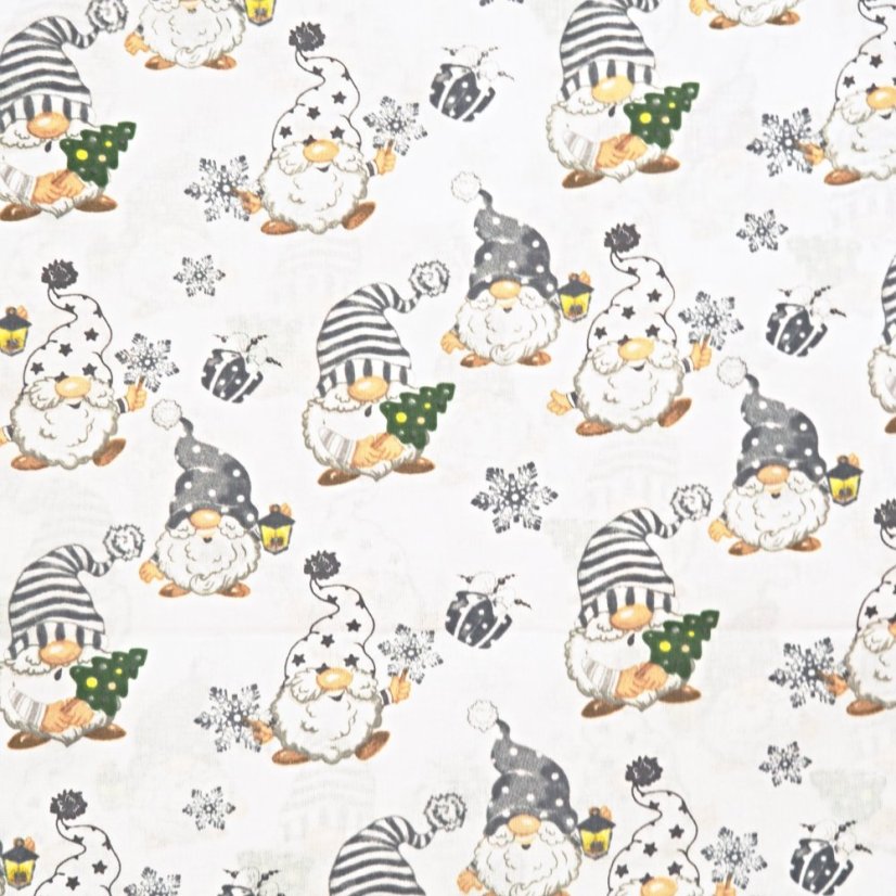 Hladká bavlna – Vánoční skřítci - Šíře materiálu ↔ (cm): 160