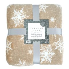 Vánoční deka LUX – Sněhová vločka