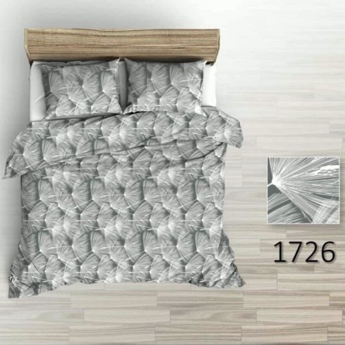 Obliečky hladká bavlna LUX - Páperie - šedé - Rozměr povlečení: 140x200+70x90