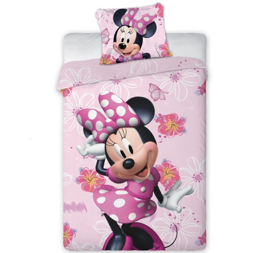 Povlečení hladká bavlna - Minnie - Rozměr povlečení: 140x200+70x90