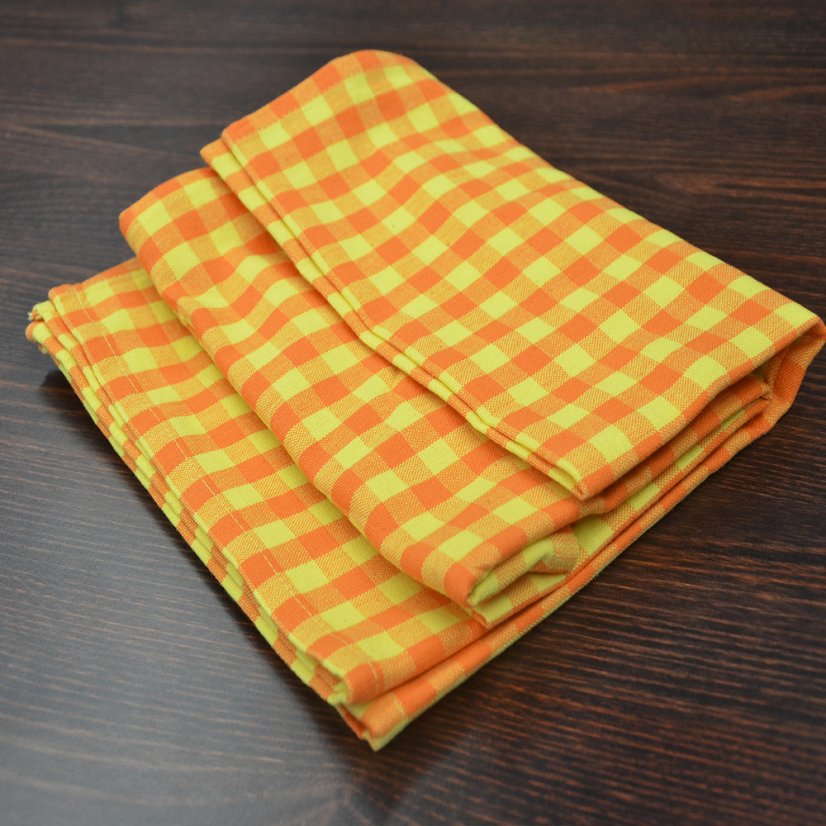 Utěrka kanafas oranžovožlutá - Balení: 1ks