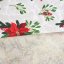 Vánoční běhoun v metráži - Poinsettia se jmelím - Šíře materiálu ↔ (cm): 38, Vyber okraje: pouze střih