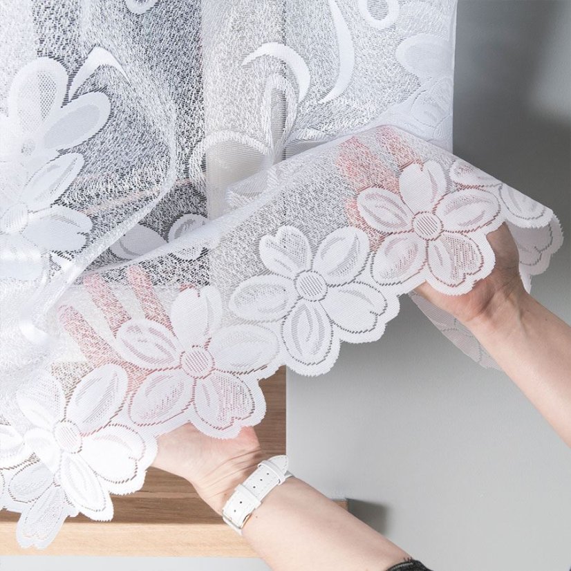 Záclona Felda - Vyber výšku ↕ (cm): 147, Vyber šití: bez obšití