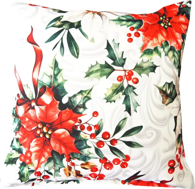 Povlak na polštářek Vánoční růže