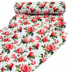 Ubrusová šála v metráži Viola - červená