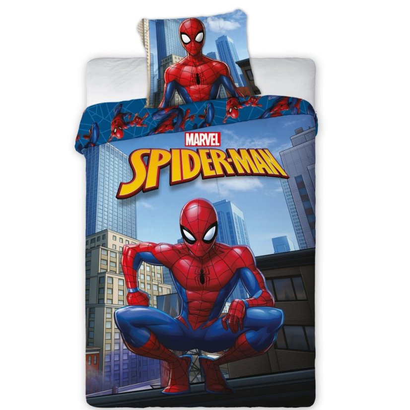 Povlečení hladká bavlna - Spider-man - Rozměr povlečení: 140x200+70x90