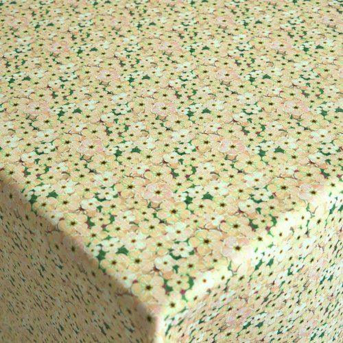 Teflonový ubrus tisk Florea - béžový - Rozměr ubrusu: 75x75