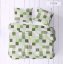 Povlečení krep Patchwork - zelené - Rozměr povlečení: 140x200+70x90